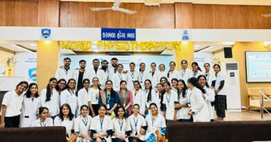 સી.એમ પટેલ કોલેજ ઓફ ફિઝિયોથેરાપીમાં વિશ્વ ફિઝિયોથેરાપી દિવસ ઉજવાયો