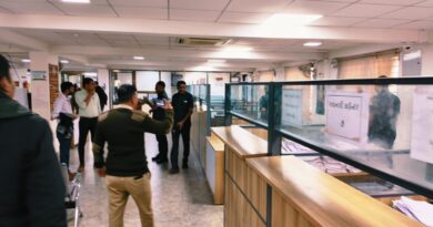 ગાંધીનગર કચેરી ખાતે બૉમ્બ સ્કોડ દ્વારા સલામતી તપાસ